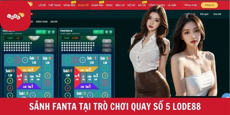 Sảnh FANTA tại trò chơi quay số 5 LODE88